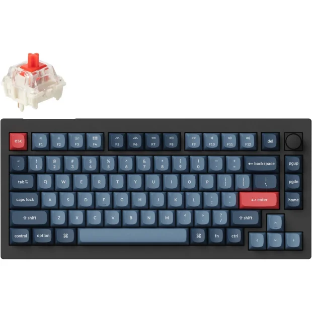 Клавиатура Keychron V1 Max RGB Knob V1M-D1-RU (Gateron Jupiter Red)
